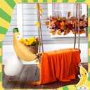 Coume Banana Porch Goose Outfit Summer Clothes for 23" High Cement or Plastic Goose for Lawn Clothing Porch Garden Yard Costume Duck Decorations Halloween Decor