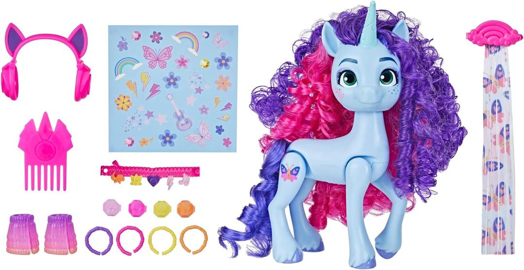 My Little Pony Toys Misty Brightdawn Style of The Day, 5-Inch Hair Styling Dolls, Toys for 5 Year Old Girls and Boys
