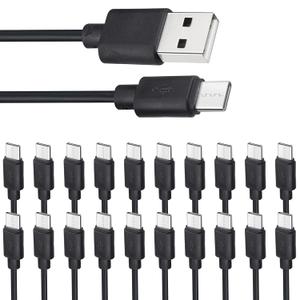 Smays USB C Cable Bulk 20-Pack, Type C Charger Cord 3.3ft Multipack