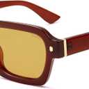 SOJOS Retro Trendy Polarized Sunglasses for Men Women Vintage Square Mens Shades SJ2397