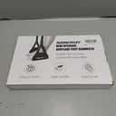 Airplane Foot Hammock, No Collapse Foot Rest for Plane Travel with Extended Adjustment Strap, Portable Desk Foot Hammock with Thickened Foam, Foot Sling Travel Essentials to Relax Your Feet (1 Pc Black)