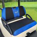 Golf Cart Seat Covers Fit for Club Car Precedent Club Car Tempo Yamaha G29 Front Seat Covers Stretchy Breathable Washable Regular Cushions Cover No Nails Required Easy to Install Black & Blue ( Front Seat Club Car Precedent TEMPO YAMAHA G29)