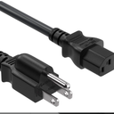 Philips UL Listed 10FT 3M Computer Power Cord, NEMA 5-15P to C13, 10A 125V, 18AWG, Black Replacement AC Power Cord, Printer Power Cord, PC Power Supply Cable, Monitor Power CableM