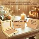 50 Pcs Share a Memory Cards with Wooden Box, Memorial Cards for Funeral, Celebration of Life Decorations, Memory Keepsake Box for Funerals, Weddings, Graduations