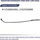 Radiator Expansion Tank Vent Line Hose 17128651450 Compatible with BMW 5 Series 528i 520i F11/F10/F07 2010 2011 2012 2013 2014 2015 2016 2017 Replace 17127619696 Sedan Version Travel Edition