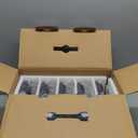 5-Pack Borosilicate Glass Containers with Tempered Lids, 35.2oz/4.4 Cup Airtight Meal Prep Set, Microwave/Freezer Safe (Blue)