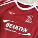 Girl's Graphic Tees Striped Short Sleeve Cropped Tshirts Crew Neck Summer Tops Streetwear (Burgundy)