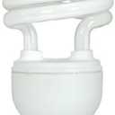 Satco S6271 18W T2 Ultra Mini Spiral Compact Fluorescent (CFL) Light Bulb, 18T2, White, 3 Count