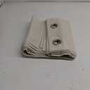 MIULEE 100% Blackout Linen Textured Curtains for Bedroom Solid Thermal Insulated Cream Grommet Room Darkening Curtains & Drapes Luxury Decor for Living Room Nursery 52 x 72 Inch (2 Panels), Cream 