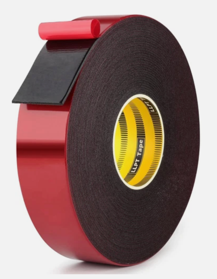 Double Sided Black Tape, 1 inch