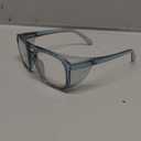 Stoggles Aviator Z87.1 Certified Safety Glasses, Blue-Light, UV Blocking Lens, Top & Side Shield, Anti-Fog, Stylish Eyewear (Denim)