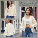 Women's Loose Sweater Button Soft V-Neck Long-Sleeved Cardigan Knitted Sweater Warm and Comfortable Coat (XL)