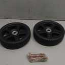 ASDFGHT 7 Inch Lawn Mower Wheels (2-pack) Fits Most Standard push Lawn Mowers, Inner and outer bearing structure - Includes Bolts, Nuts ), black