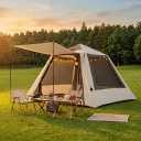 Inflatable Camping Tents for 3/4 Person Quick Setup Waterproof