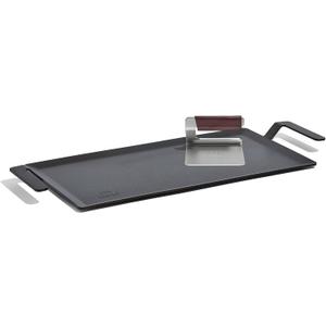 Made In Cookware - Carbon Steel Griddle + Grill Press - (Like Cast Iron, but Better) - Professional Cookware - Crafted in Sweden - Induction Compatible Made In Cookware - Carbon Steel Griddle + Grill Press - (Like Cast Iron, but Better) - Professional Cookware - Crafted in Sweden - Induction Compatible