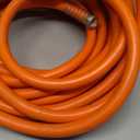 Aain Rubber Garden Hose 5/8 in. x 50 ft with 3/4'' Male to Female Solid Brass Fittings Flexible Lightweight Water Hose for All-weather Outdoor, Car wash, Lawn 500 Burst PSI, Orange