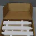 MCEAST 24 Pieces Christmas Tree Fences White Picket Fence Border 4.6 x 12 Inches Mini Plastic Decorative Fences Christmas Tree Barrier for Dogs Kids Home Wedding Fairy Garden Party