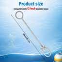 Mooring Buoy Replacement Rod 12 Inch Replacement Hardware for Traditional Buoy Hot Dip Galvanized Steel Marine Grade Corrosion Resistant Durable Long Lasting