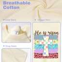 Toddler Boys Easter Shirt for Kids Girls Easter Bunny T-Shirts Tops Funny Graphic Tee Short Sleeve 2T-8Y (Yellow)