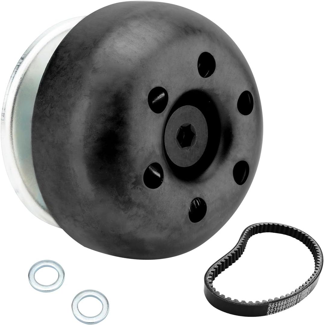 Super 30 Series Torque Converter Driver Clutch With Belt, Compatible With Predator 224 212cc 196cc, Honda, Briggs Stratton Engines, Coleman Baja Massimo Mini Bikes, Black, 30 Series TAV Kits 3/4" Bore