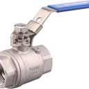 DERNORD Stainless Steel 304 Ball Valve, Full Port Heavy Duty for WOG with Locking Device (1 NPT)