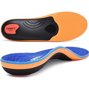 VALSOLE 250+ lbs Plantar Fasciitis High Arch Support Insole for Men Women,Heavy Duty Support Pain Relief Orthotics Insert,Relieve Flat Feet,High Arch,Foot Pain,Standing All Day Boot Work Shoe Insole MEN 15-15 1/2 | WOMEN 17-17 1/2--(327mm)