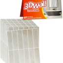 20 Sheets Thicker Design Premium Peel and Stick Wall Panels and Backsplash, Peel and Stick Ceiling Tiles Sheets for Kitchen, Bathroom, Fireplace, and Ceiling