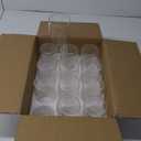 12pcs Clear Cylinder Vases for Centerpieces, Glass Flower Vases for Wedding Decorations and Home Decor, 6 Inch Glass Hurricane Candle Holder for Table Shelf