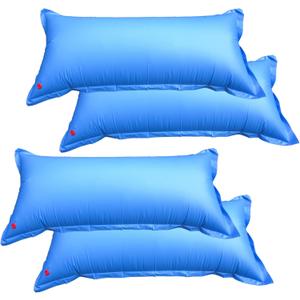 Robelle 4 ft. x 8 ft. 4-Pack Heavy Duty Pool Pillow for Winterizing Above Ground Pools, .22 MM Thick Vinyl, Reinforced Grommets, Winter Pool Pillow