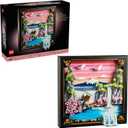 LEGO Art Japanese Cherry Blossom Landscape Building Set for Adults - Room Decoration & Gift for Women & Men, Ages 18+ - Framed Wall Decor, Stand or Hang to Display - 31218