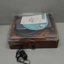 Vinyl Record Player with Upgraded Speakers and USB,Belt-Driven Bluetooth Turntable with 3 Speed AUX Input Headphone Jack and RCA Output