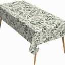 60x102 Inch Green Plant Rectangle Tablecloth Botanical Leaves Rural Countryside Table Cloth Washable Durable Table Cover for Kitchen Buffet Party Dining Picnic BBQ Decor