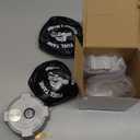 Locking Fuel Cap (2PCS), Compatible with 1996-2018 Freightliner Cascadia Columbia Century Coronado 1/4 Turn Lock Gas Cap, 3In Aluminum Diesel Fuel Tank Cap, W/Keys | 03-37017-002 0337017002 600149