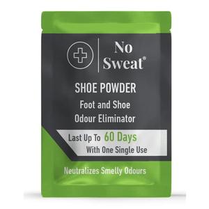 No Sweat Foot And Shoe Odour Eliminator Powder - Lasts Up To 60 With One Single Use - Salty Structure - No Need Mix With Water - Neutralizes Smelly Odours - No Mess -3 Sachets