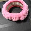 Car Steering Wheel Cover Plush Pull Handle Sleeve Protector Cover Set for Car Auto