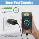S25 S24 S23 S22 Samsung Fast Charger USB Type C Charger,25W Android Phone Charger Fast Charging Block & 10ft USB C Chargers Cable Cord for Samsung Galaxy S25/S24/S23/S22/S21/S20/Plus/Ultra/FE,Black