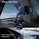 ESR for MagSafe Car Mount Charger,15W Magnetic Wireless Car Charger, for MagSafe Car Charging, Air Vent Dashboard Phone Holder Mount for iPhone Air 17 Pro Max 16 15 14 13 12, Galaxy S25, Fast Charging