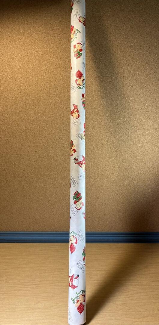 LaRibbons Christmas Wrapping Paper Jumbo Roll with Red Pom Pom, Classic Sled Design Gift Wrap Set for Christmas, Holiday, Party Celebration, 30 Inch X 40 Feet (100 sq. ft. ttl.)