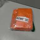 50 Pcs 0.5lb Orange Long Coffee Bean Bags with Valve, Easy Tear Open & Repeating Sealed Zipper, Heat-Seal Stand Up & Flat Bottom Coffee Bag, Capacity(8 oz, Orange)