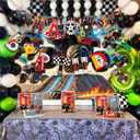 Monster Truck Party Supplies Truck Birthday Banner for Monster Machine Party Decorations Cars Trucks Birthday Banner Race Car Theme Decor