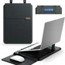 Nillkin 14 inch Laptop Sleeve with Handle (4-in-1), 2 Stand Modes, MacBook Sleeve with Adjustable Stand & Mouse Pad, Slim Laptop Case 14 inch for Samsung/Surface/HP/Chromebook/Dell 12-14'', Black