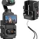 ULANZI PK-06 Expansion Adapter Accessories for DJI Osmo Pocket 3 - Aluminum Protective Cage Metal Bracket Mount with 1/4 Screw Holes/Gopro Adapter/Cold Shoe/Osmo Action Quick-Release