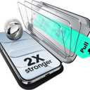 ESR 3 Pack for iPhone Air Screen Protector, Military-Grade Shatterproof, 9H Hardness, Full Coverage Tempered Glass for iPhone 17 Air with Ultra Fit Tray