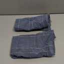 MIULEE Decorative Linen Check Throw Pillow Covers Neutral Farmhouse Vintage Pillow Covers 18x18 Set of 2 Boho Modern Home Decor for Sofa Couch Bedroom Cushion Blue