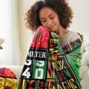 African American 40Th Birthday Gifts for Women, Positive Encouragement Inspirational Bday Gift Blanket 60"X50", 40 Year Old Birthday Gifts for Black Lady Women Mom Sister Friend