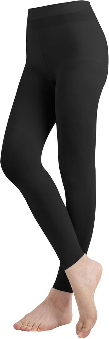 Butterfly EMEM Apparel Girls' Kids Childerns Solid Colored Dance Ballet Custume Microfiber Opaque Footless Tights Leggings Stocking Black 4-6