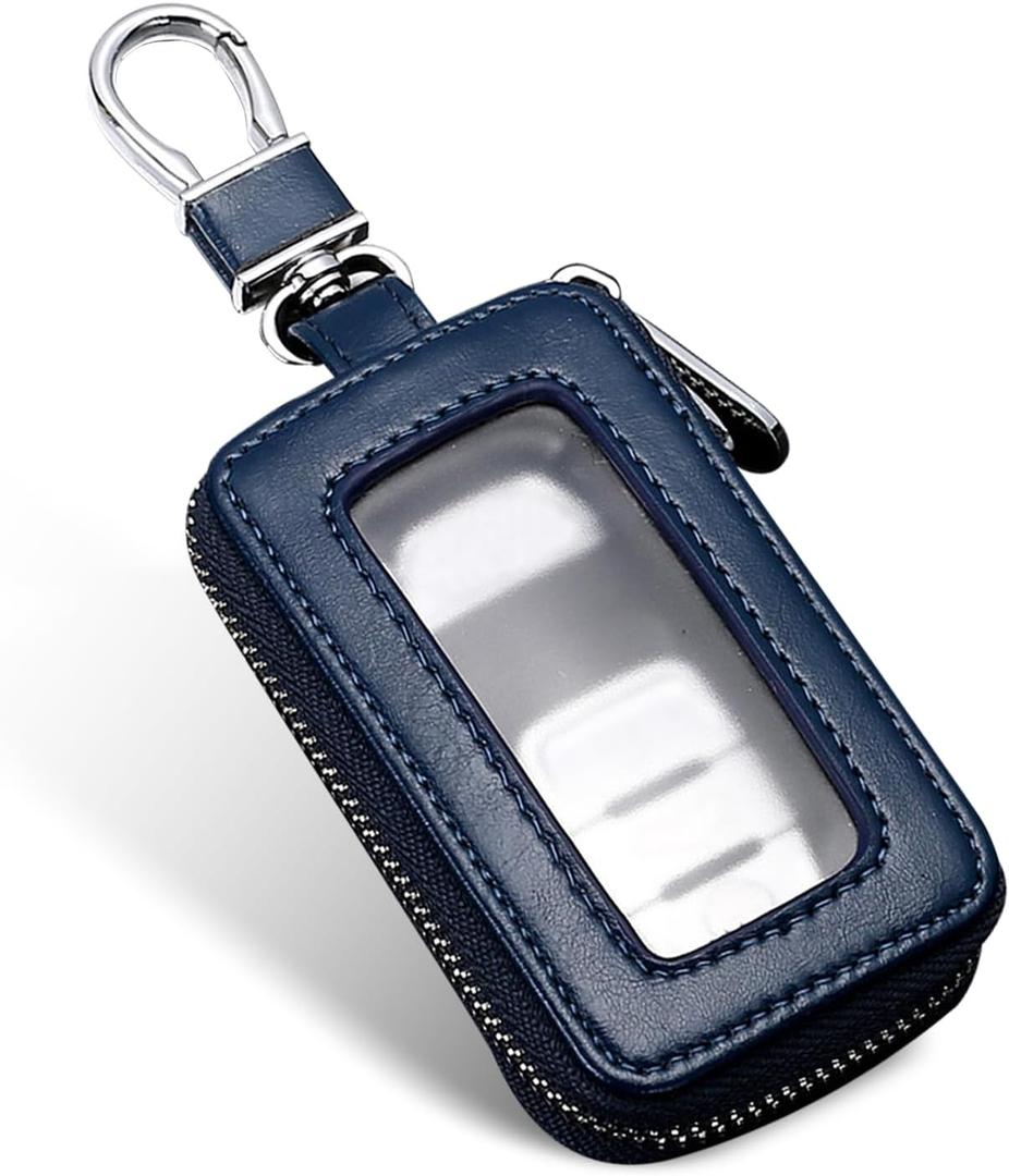 Pack of 1 Car Key Fob Case, Car Smart Key Fob Holder, Universal Zipper Car Key Bag, for Most Car and SUV (Royal Blue)