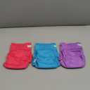 wegreeco Washable Reusable Premium Female Dog Diapers, Medium Large Small Dog Doggie Puppy & Doggy Diapers Female,Period Panties in Heat (Pack of 3, Large) (Large (15"-17" Waist), Bright Color)