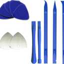 10pcs Plastic Spudgers + 2 Metal Triangular Pry Bar Set for iPad, Laptop, iPhone, Nintendo Switch, Keyboard, MacBook, Xbox, PS4, Desktop LCD, Handheld Game Console, hp Removal kit (5.79in)