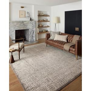 Loloi Darby Collection DAR-04 Ivory/Stone 6'-7" x 9'-3" Area Rug